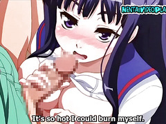Schoolboy is rewarded with a blowjob