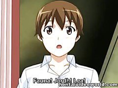 Cruel master roughly fucking anime slave
