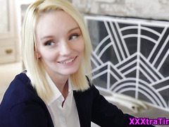 Tiny schoolgirl fucking
