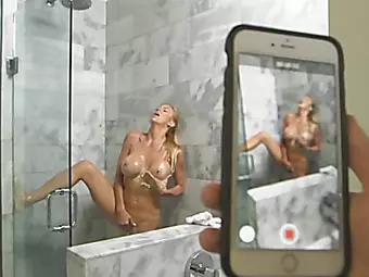 Busty Blonde MILF Alexis Fawx Fucks Under Shower