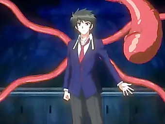 Hentai teen brutally fucked by tentacles