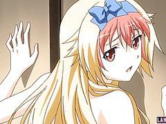 Blonde hentai girl gets fucked in various poses