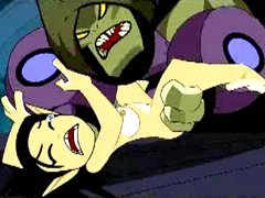 Hentai cutie brutally fucked by monster