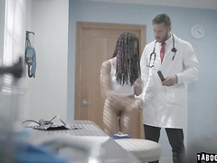Kira's teen mouth and pussy was pounded hard and deep buy doctor Danny