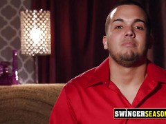 Group of hot ladies having fun inside Swing House. New episodes of Swingerseason.com available.