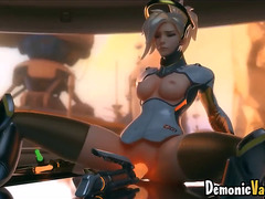 Horny game heroes with big booty riding big dicks