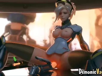 Horny game heroes with big booty riding big dicks
