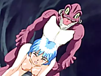 Two hentai girls groupfucked by monsters