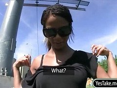 Alluring euro hottie Isabella public sex