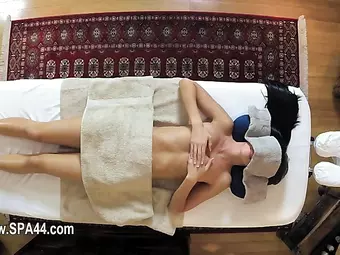 Very tricky massage room of pleasing masseur
