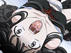 Tied up hentai girl gets fisted