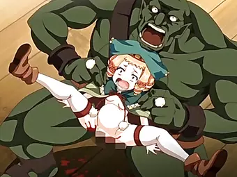 Hentai teen fucked by monster