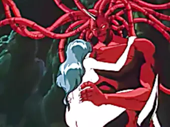 Hentai girl with bigtits hot red monster fucked