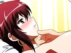 Fiery redheaded anime bitch cumming