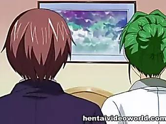 Hentai sex ending up with explosion