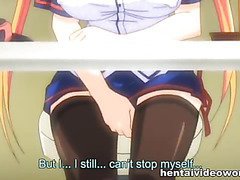 Hot hentai school girl masturbation in public