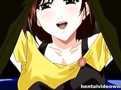 Girl all in hentai cumshot after the car fuck